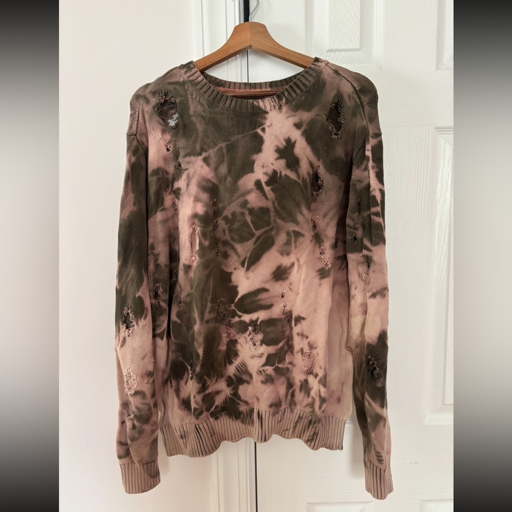 Urban Outfitters Tie-Dye Sweater - Pink and Green